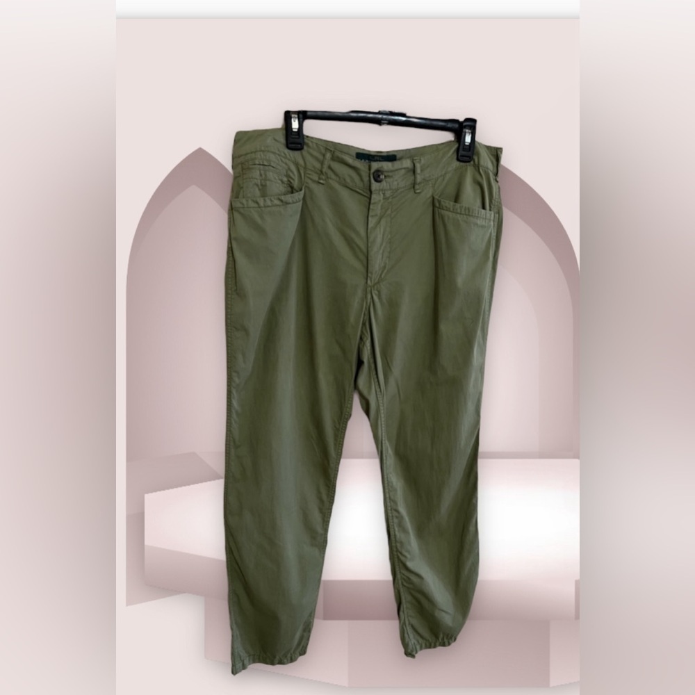 LRL Lauren Jeans Co Women's Dress Pants Women's Size 12 Olive Cotton